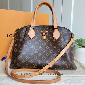 💕Beautiful DISCONTINUED Louis Vuitton Satchel Bag RIVOLI Mm Monogram